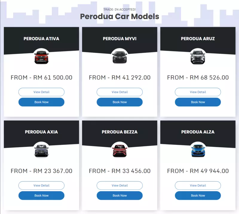 perodua putrajaya sales cars model